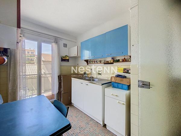VALLAURIS - 3P - 60m² - CENTRE VILLE - CAVE- TRAVAUX