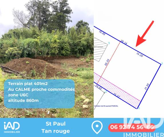 Terrain à vendre 401 m² Saint-Paul