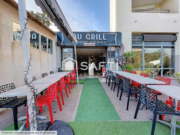 Snack premium à Mandelieu : visibilité + terrasse