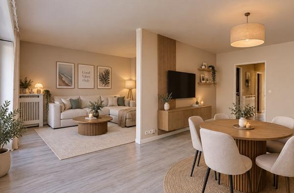 Appartement 3p - deux balcons - place de parking