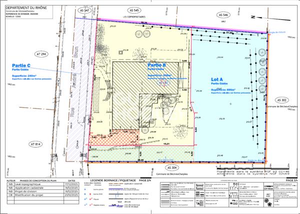 Terrain à vendre de 886 m² au centre-ville de Décines-Charpieu