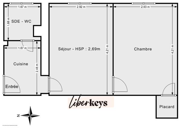 T2 32m² proche métro à St Denis 93200