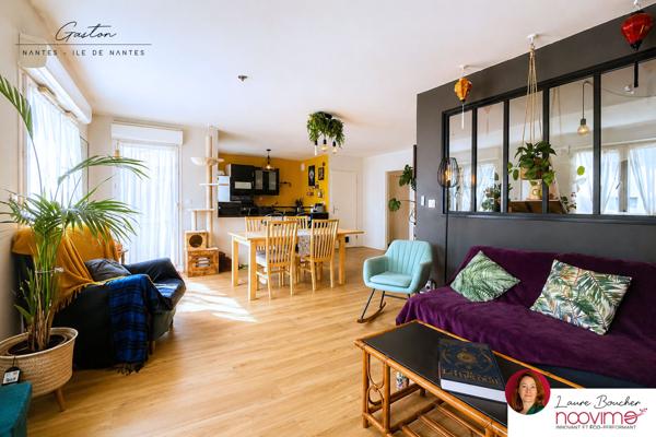 T3 - T4 80 m2 lumineux balcon et grand box sur l’Île de Nantes