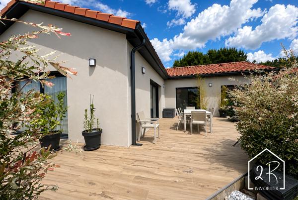 Maison individuelle de plain-pied 122 m² habitables - Garage 35 m²- Terrain 814 m²