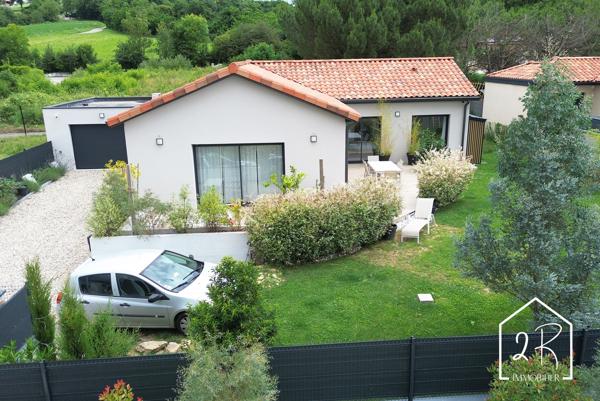 Maison individuelle de plain-pied 122 m² habitables - Garage 35 m²- Terrain 814 m²