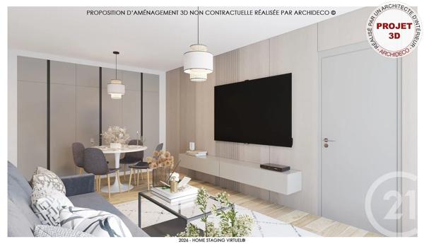 Appartement F3 à vendre  3 pièces - 50,63 m 2   ARGENTEUIL  - 95