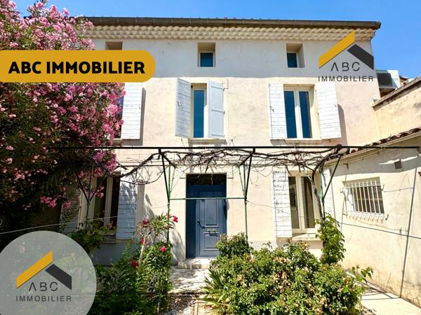 Jonquières (84150) Maison centre-ville avec jardin et garage en toute tranquillité