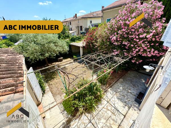 Jonquières (84150) Maison centre-ville avec jardin et garage en toute tranquillité