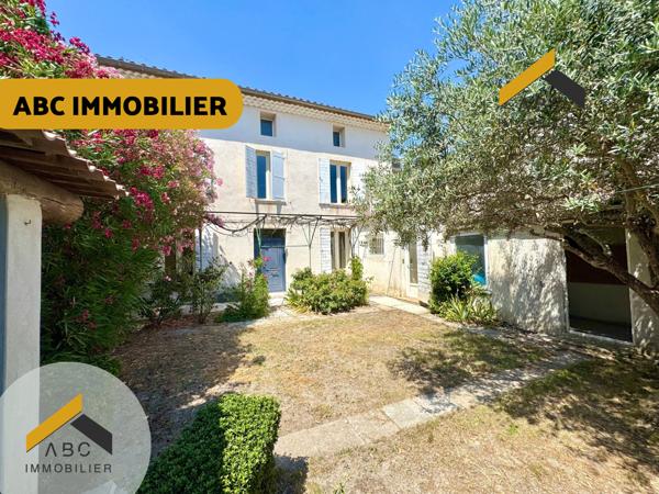 Jonquières (84150) Maison centre-ville avec jardin et garage en toute tranquillité