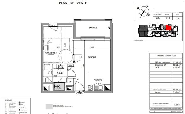 Appartement Neuf T2 de 40,82 m² - Centre ville de LAVAL