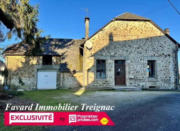 Maison 165 m² - 4 chambres- terrain 1560 m² - Chamberet-109 000