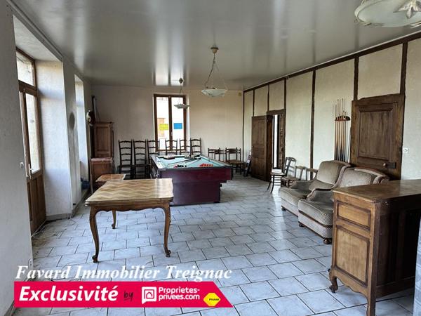 Maison 165 m² - 4 chambres- terrain 1560 m² - Chamberet-109 000