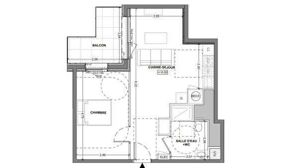 Appartement à vendre 2 pièces 45 m² Saint-Malo