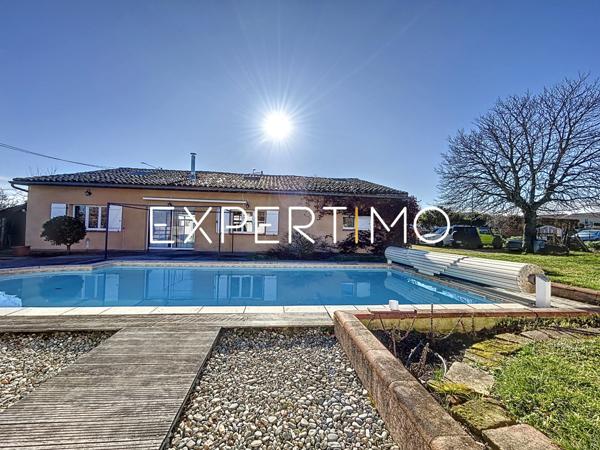 Ayguesvives (31450) Ayguesvives, maison 8 pièces, 240 m2 env. avec piscine, garage attenant et dépendances sise sur une parcelle d