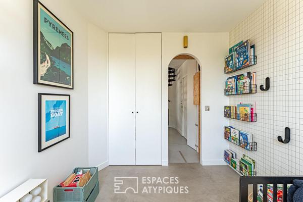 Boulogne Nord, dernier étage esprit loft avec Rooftop confidentiel.