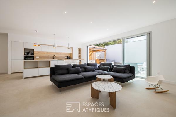 Maison contemporaine chic avec piscine