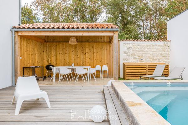 Maison contemporaine chic avec piscine