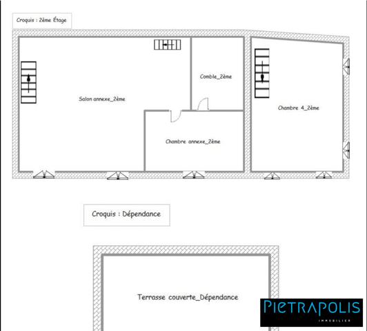 Maison de caractère de 278m2 m2, +500m2 de cours intérieure, 3 places de parkings au coeur du village de Vaure à Loudes.