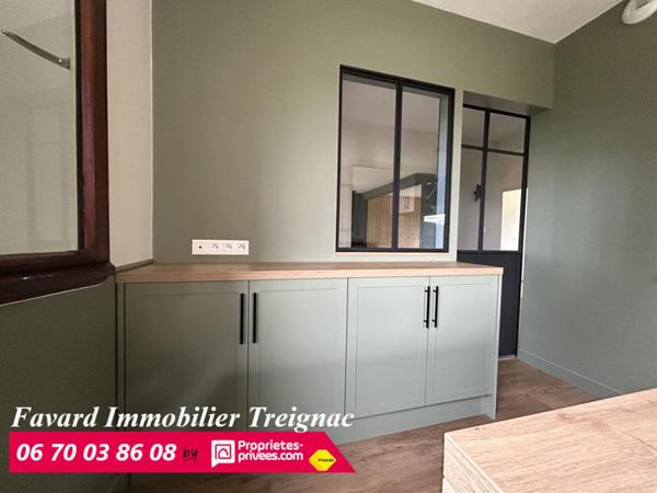 Maison  120 m²  3 chambres - garage  et  jardin plat  850 m² 19 260 TREIGNAC