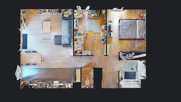 Appartement 3 pièces avec balcon