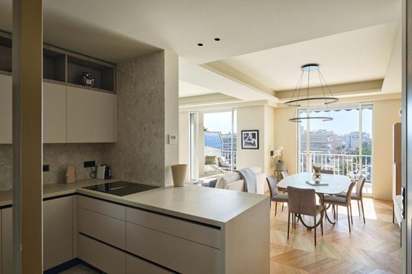 Cannes Croisette Face au Port Canto : Appartement de Réception avec Vue Mer Panoramique