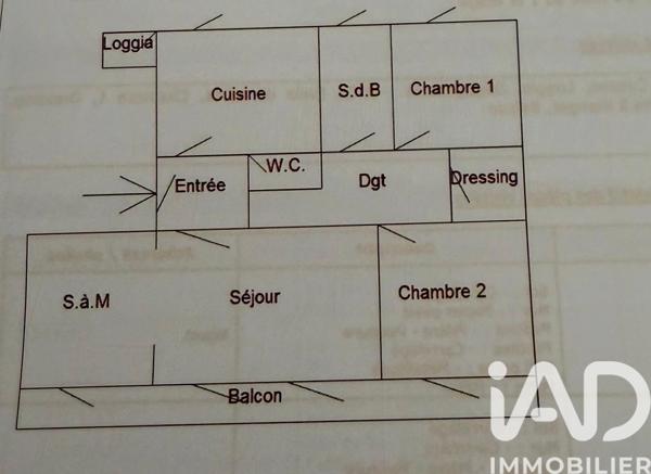 Appartement à vendre 3 pièces 73 m² Aubagne