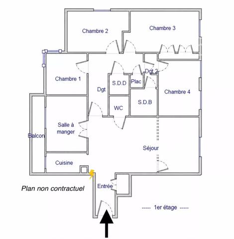 Paris 19ème - Rare 6P 119m² • Balcon, 2 parkings, Résidence verdoyante, gardien 24h/24.