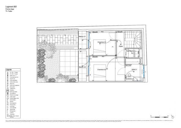 Appartement Triplex à vendre  5 pièces - 95,91 m2 PARIS - 75015