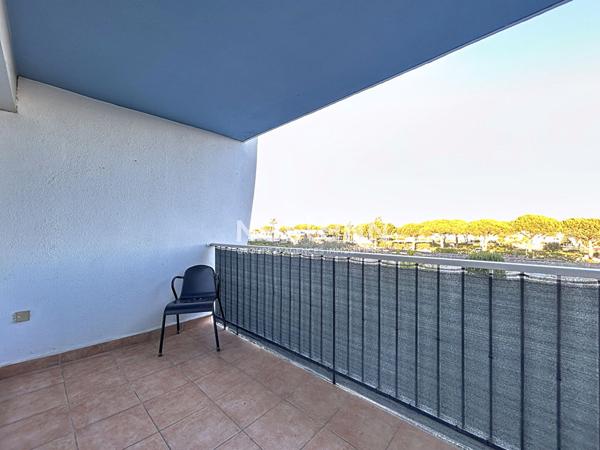 Plage Sud Dans résidence en première ligne Studio cabine avec terrasse