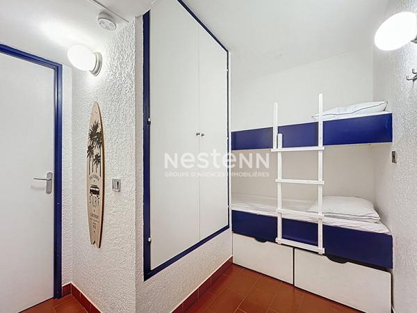 Plage Sud Dans résidence en première ligne Studio cabine avec terrasse