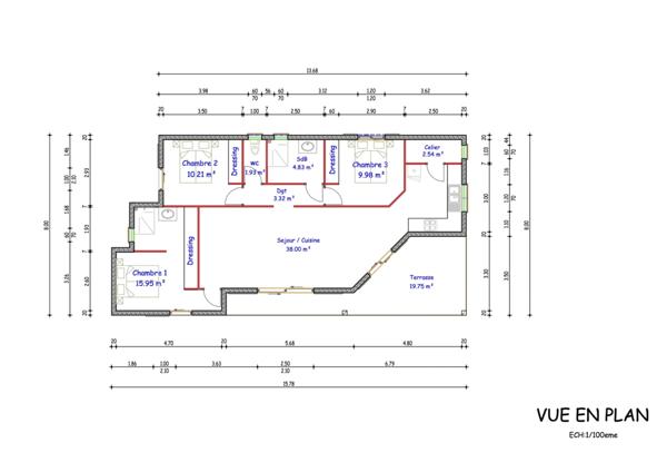 À vendre 🏡 VILLA T4 NEUVE AVEC PERMIS ACCORDÉ – OUAKI – LA RIVIÈRE SAINT-LOUIS