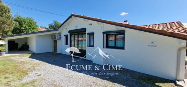 Maison type landaise rénovée avec piscine proche du lac