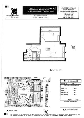 Dans une résidence de tourisme d'affaires de 2011 avec piscine, située à proximité de l'Aéroconstellation, du MEETT et de la Clinique des Cèdres, investissez dans ce T2 meublé d'environ 35m2, situé au RDC. Sous contrat de bail commercial avec la société Appart'city, ce bien vous générera un loyer garanti de 5.739€ HT par an, soit une rentabilité brute garantie de 8,63%. Vous souhaitez vous construire un patrimoine sécurisé et/ou créer un complément de revenu retraire garanti, alors ce bien est fait pour vous. Statut LMNP avec amortissement possible. Photos d'un bien type. A NE PAS LAISSER PASSER !!!