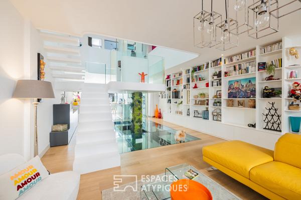 Maison de ville transformée en maison d’architecte dans le coeur historique