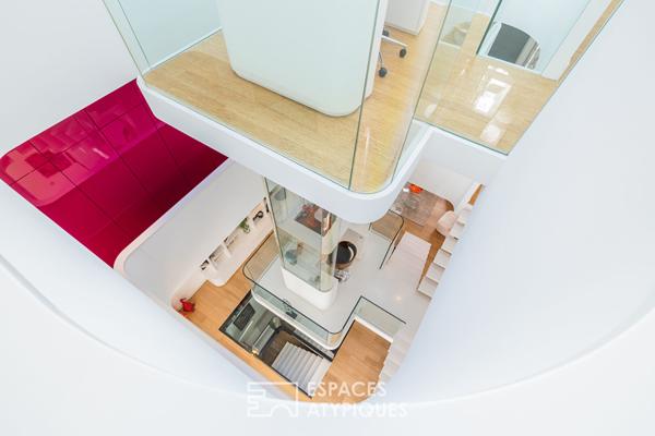 Maison de ville transformée en maison d’architecte dans le coeur historique