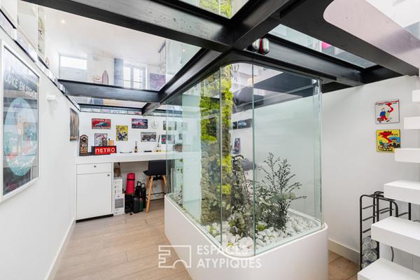 Maison de ville transformée en maison d’architecte dans le coeur historique