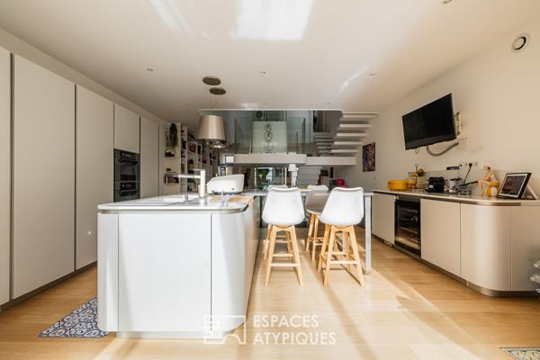 Maison de ville transformée en maison d’architecte dans le coeur historique