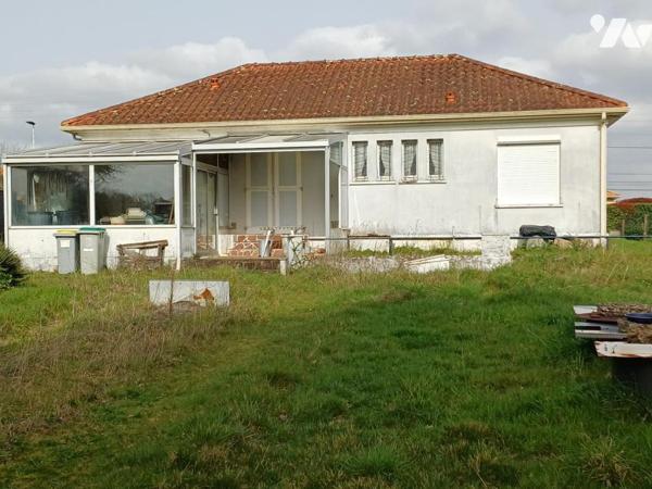 A VENDRE à ST LEGER LES VIGNES - Maison plain-pied 61m2 hab. à rénover avec jardin