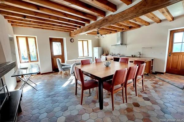 Longueville, maison en pierre, rénovée, 3 chambres plus dépendances