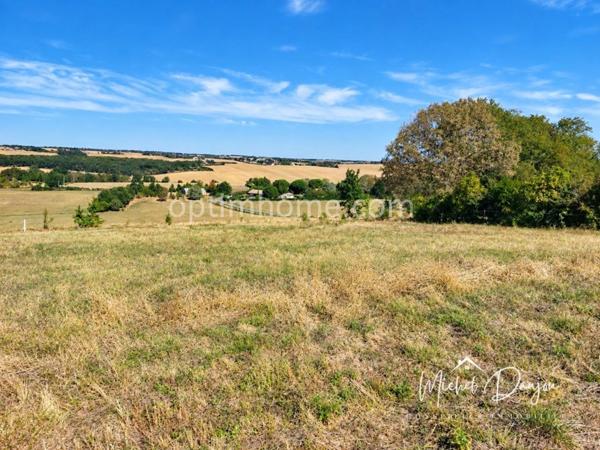 Odars - Terrain viabilisé de 1 870 m² avec vue panoramique
