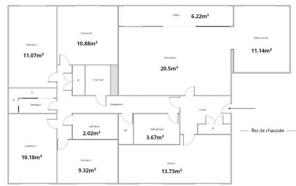 Vaste T6 à fort potentiel, idéal famille ou investisseur
