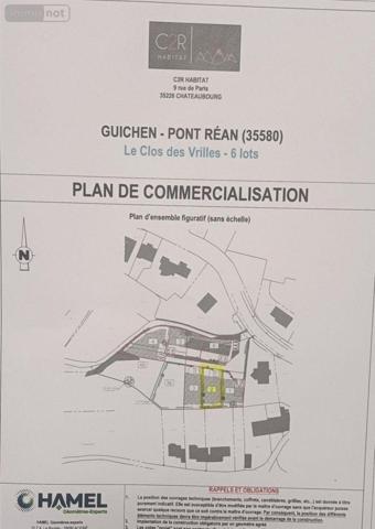 Terrain à Batir à vendre à Guichen en Ille-et-Vilaine (35580), ref : 35129-5263