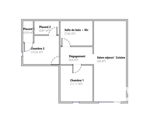 Appartement à vendre 3 pièces 67 m² Montsoult