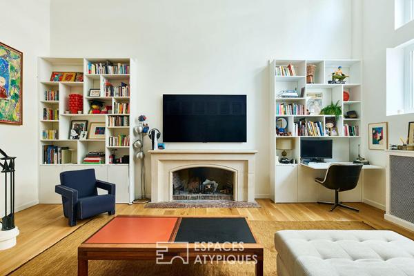 Loft en duplex : volume cathédrale et intimité graphique – Muette Sud