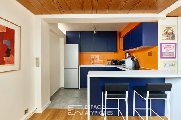 Loft en duplex : volume cathédrale et intimité graphique – Muette Sud