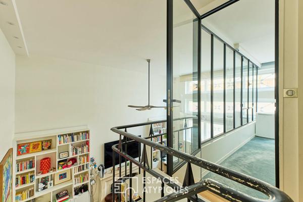 Loft en duplex : volume cathédrale et intimité graphique – Muette Sud