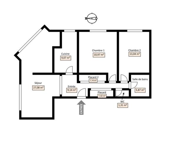 Appartement + parking + cave