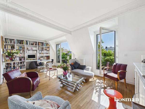 Coup de coeur - Traversant 4 pièces de 104 m² (au sol) avec balcons - Dernier étage, Rue De Billancourt, Boulogne-Billancourt