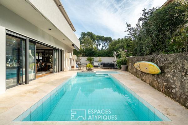 Maison contemporaine avec piscine