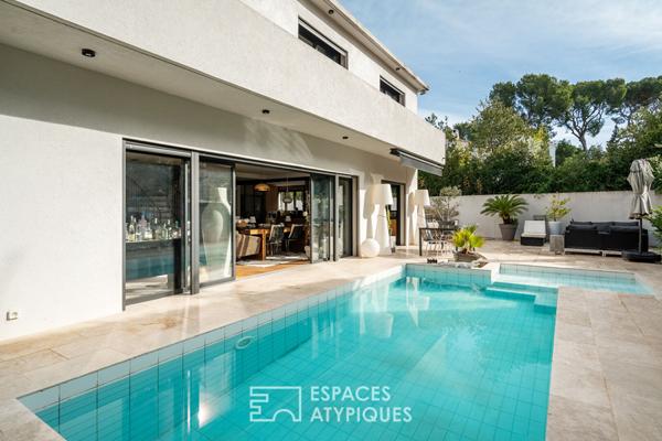 Maison contemporaine avec piscine